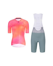 RIVANELLE maillot corto y pantalón corto - COSMA - verde/naranja/rosa
